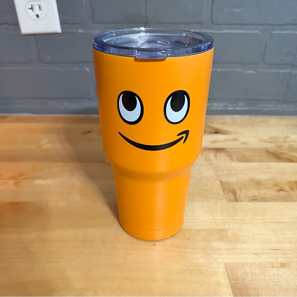 New Amazon Employee Peccy Tumbler Smile Logo 30oz. E-swag Hot/Cold Cup